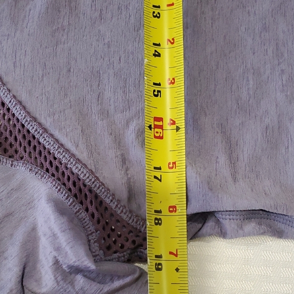 Zella Purple Long Sleeve Fitted athletic top - Picture 8 of 9